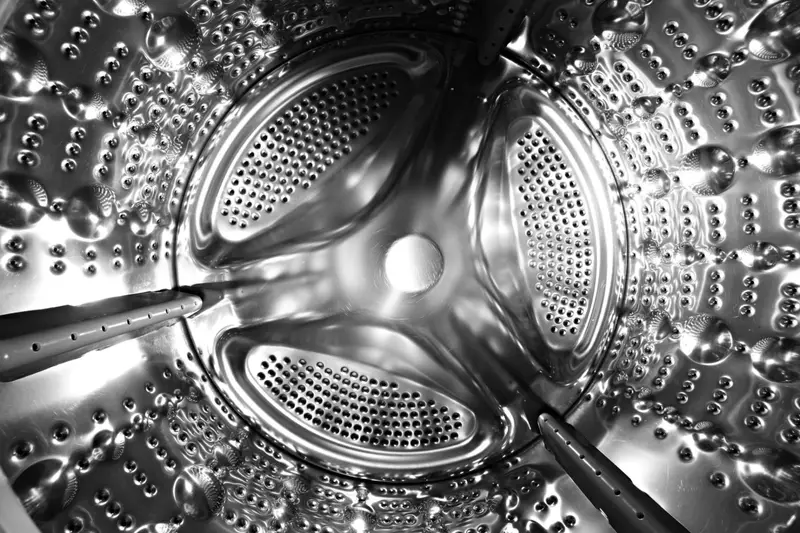 Stainless steel washing machine drum for holiday let linen Hereford